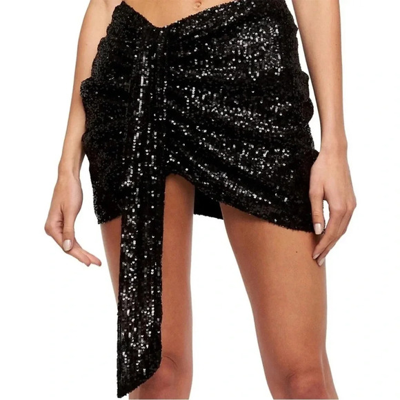 Lioness black sequin mini skirt - Picture 3 of 15